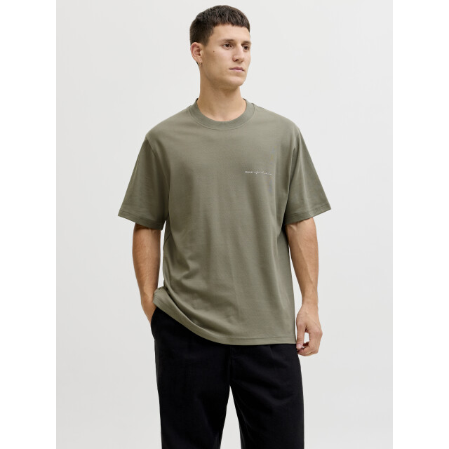 Jack & Jones jprblaowen ss branding tee sn 12292397 smokey olive 05011.368.0113 large