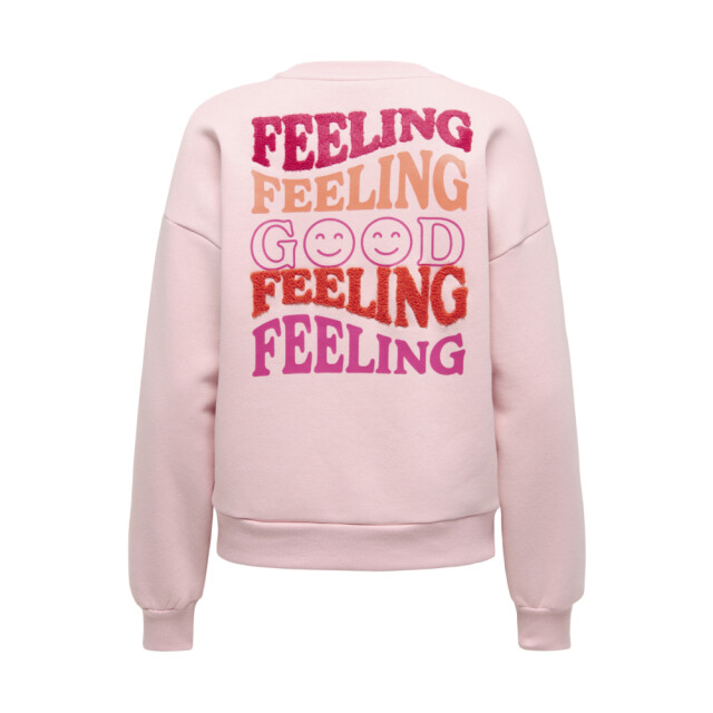 Only onldaze l/s o-neck terry print cs w 15375573 rosy touch 06721.615.0008 large
