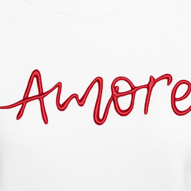 &Co Woman Amore sweater ecru &Co woman Amore sweater ecru large