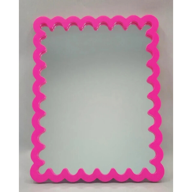 House Vitamin Mirror wavey neon pink mdf 33x43x1.5cm 3472820 large
