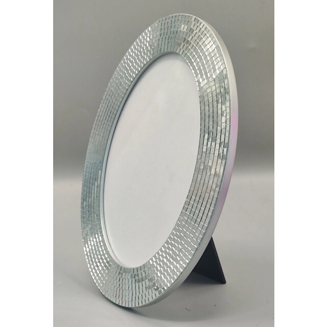 House Vitamin Picture frame oval disco -silver 22.5x29x1.3cm 3472827 large