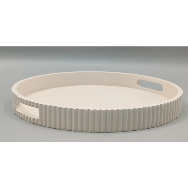 House Vitamin Tray/plateau round mdf sand 35x35x4cm 3472832 large