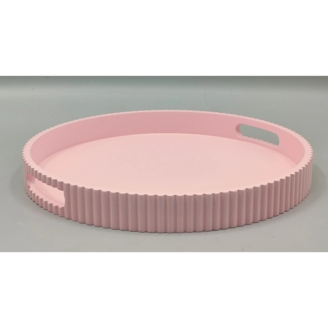 House Vitamin Tray/plateau round mdf light pink 35x35x4cm 3472833 large