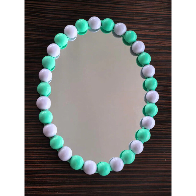 House Vitamin Mirror oval bubbles mint/lilac 29x22.5cm 3474250 large