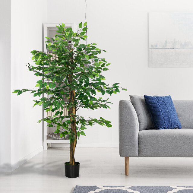 4goodz Kunstplant ficus 150cm banyanboom - 3474654 large
