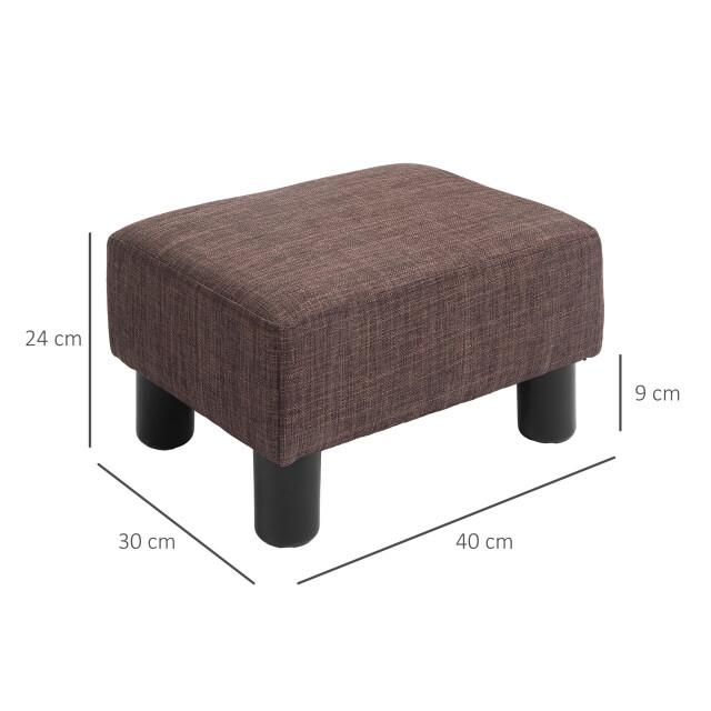 4goodz Voetenbank hocker gestoffeerde poef - 3474652 large