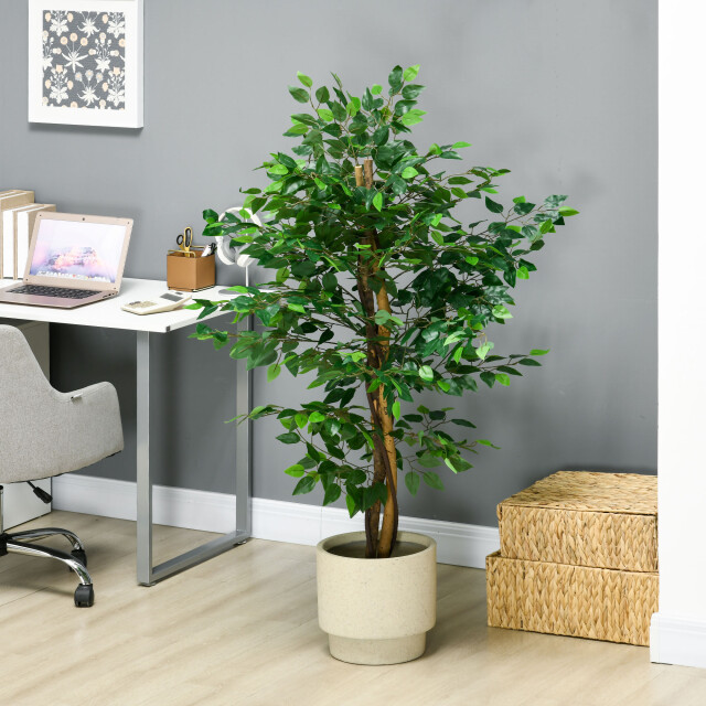4goodz Kunstplant ficus 150cm banyanboom - 3474654 large