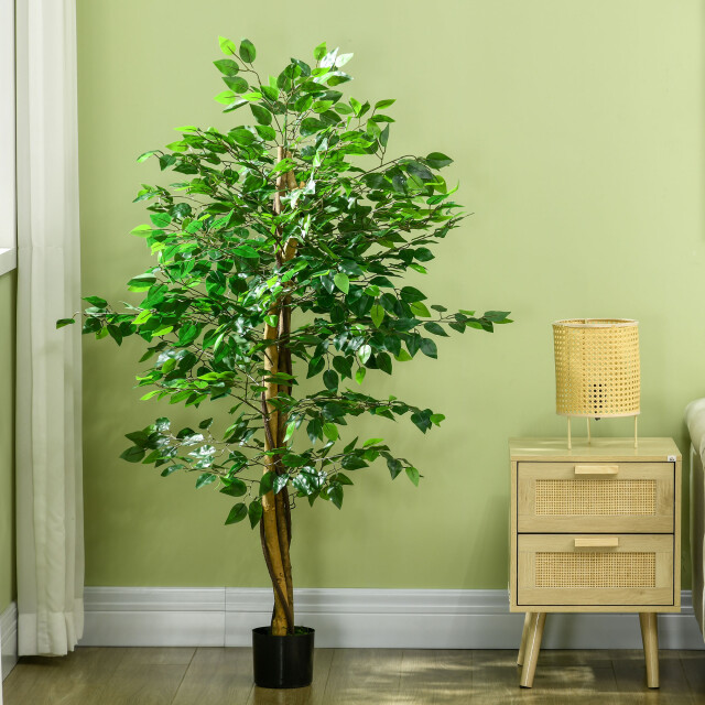 4goodz Kunstplant ficus 150cm banyanboom - 3474654 large