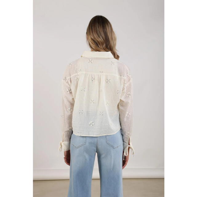 Nukus Nks02200 17 bailey blouse beads off white NKS02200 17 large