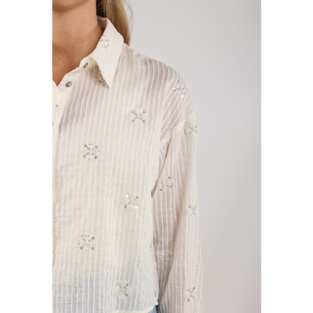 Nukus Nks02200 17 bailey blouse beads off white NKS02200 17 large