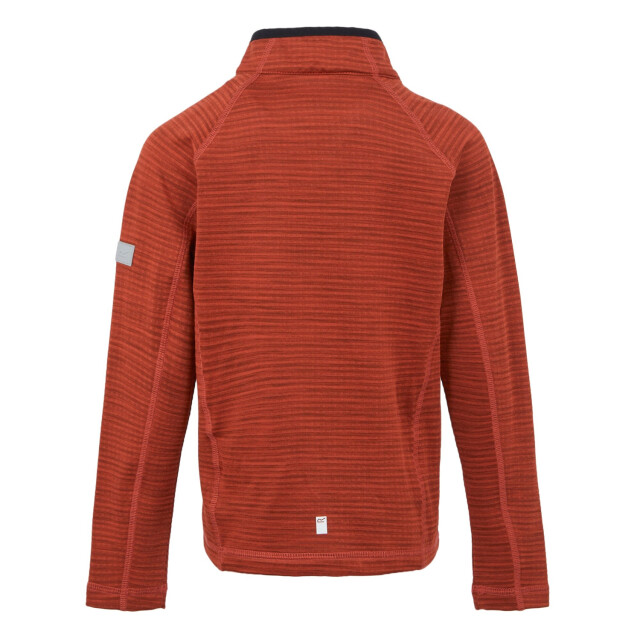 Regatta Kinderen/kinderen berley half zip top met lange mouwen UTRG4502_redochreblack large