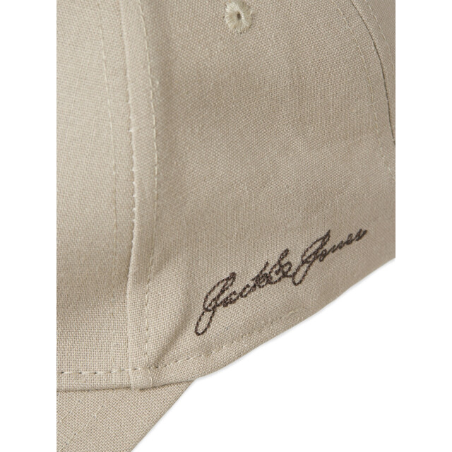 Jack & Jones Heren baseball cap jacbase louis linnen taupe 12288498 large