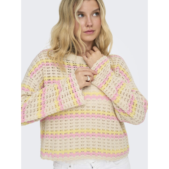 Only Onlasa ls o-neck knt nca zand dessin 4219.06.0006 large