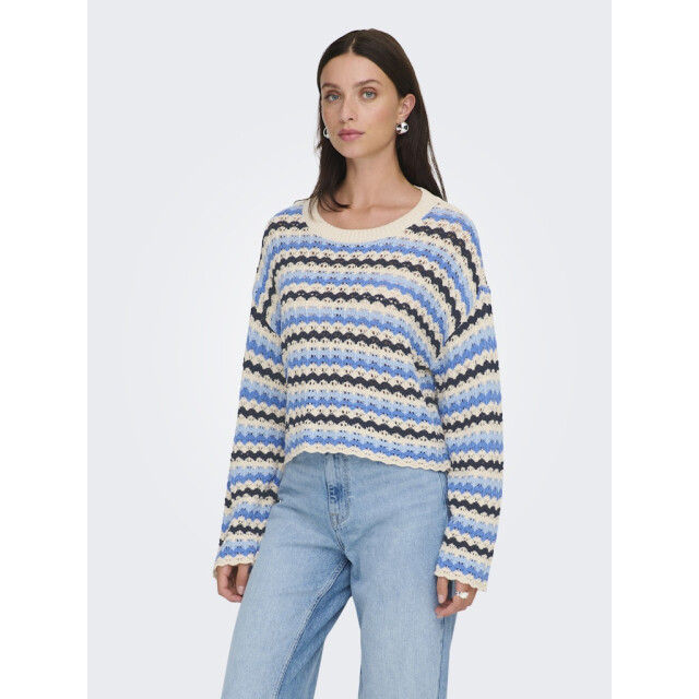 Only Onlasa ls o-neck knt nca dessin 4219.39.0003 large