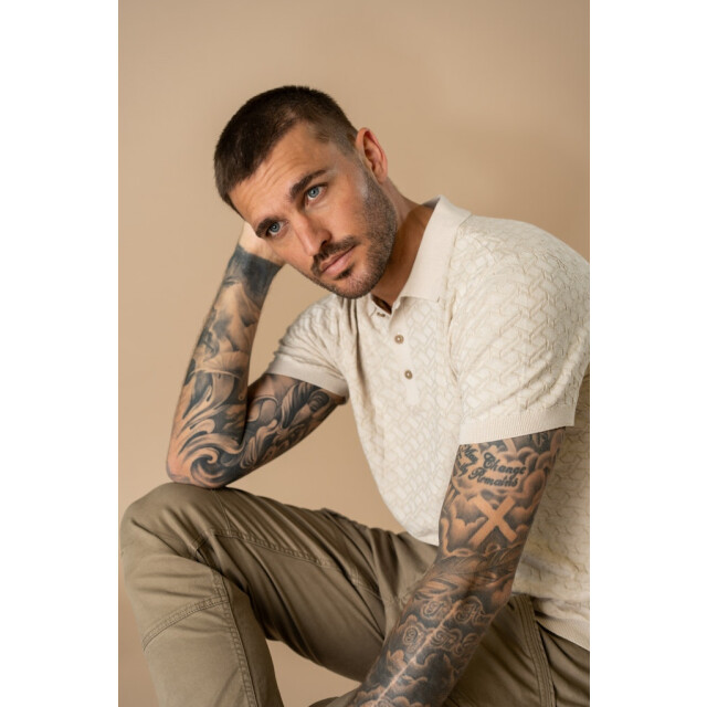 Petrol Industries Men knitwear polo zand 5369.04.0008 large