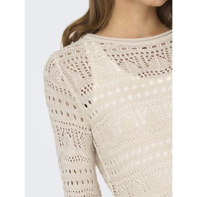 Jacqueline de Yong Jdysun lay ls boatneck pullov. knt beige 4219.05.0136 large
