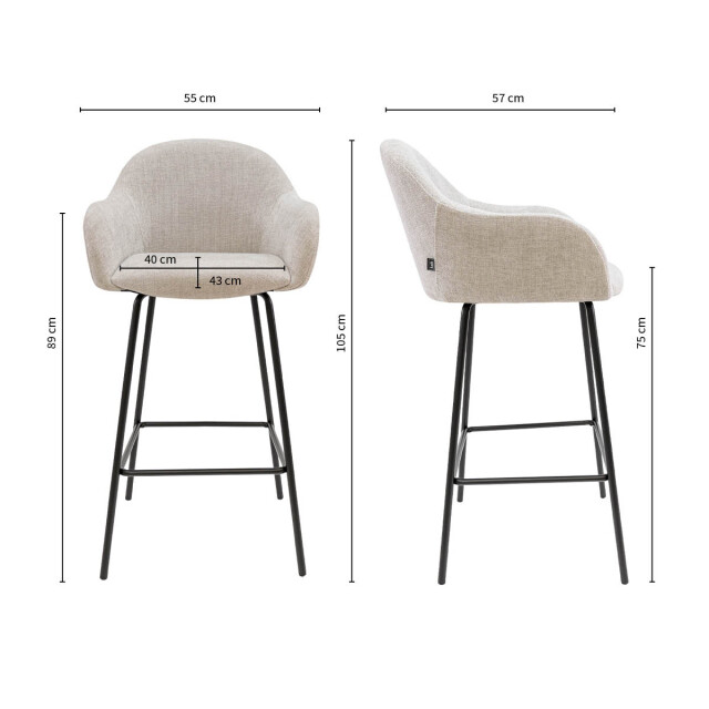 Kick Collection Kick barkruk mats - 3474263 large