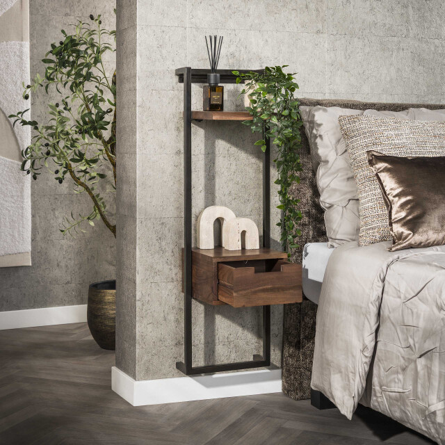 Hoyz nachtkastje air solid xs 1 lade massief acacia 3423782 large