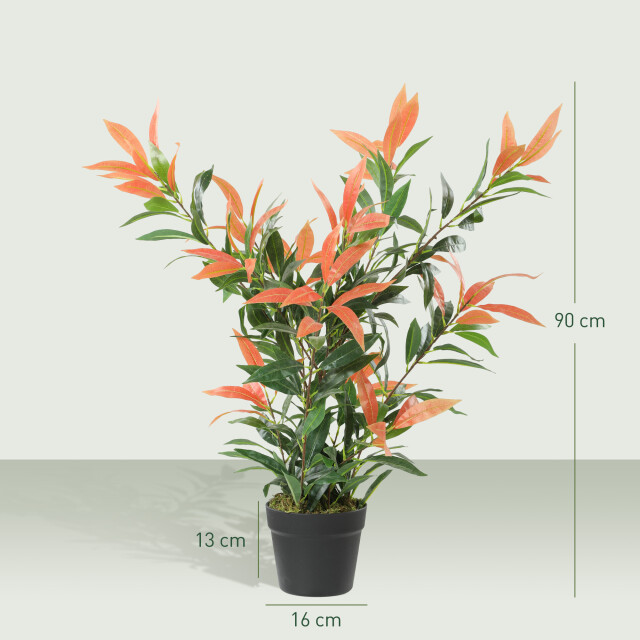 4goodz Kunstplant glansmispel photinia met 300 bladeren 90 cm 3476291 large