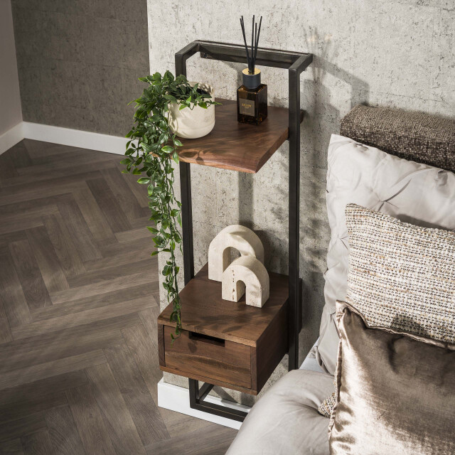 Hoyz nachtkastje air solid xs 1 lade massief acacia 3423782 large