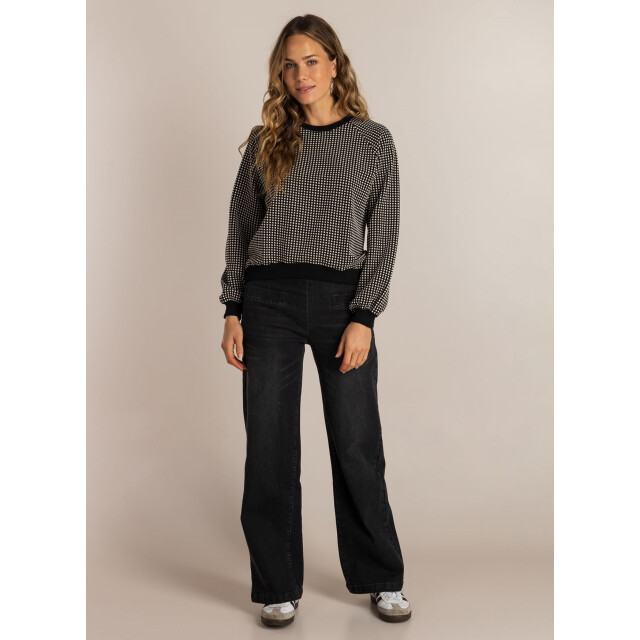 IVY BEAU Sabien top /wit Sabien Top Zwart/Wit large