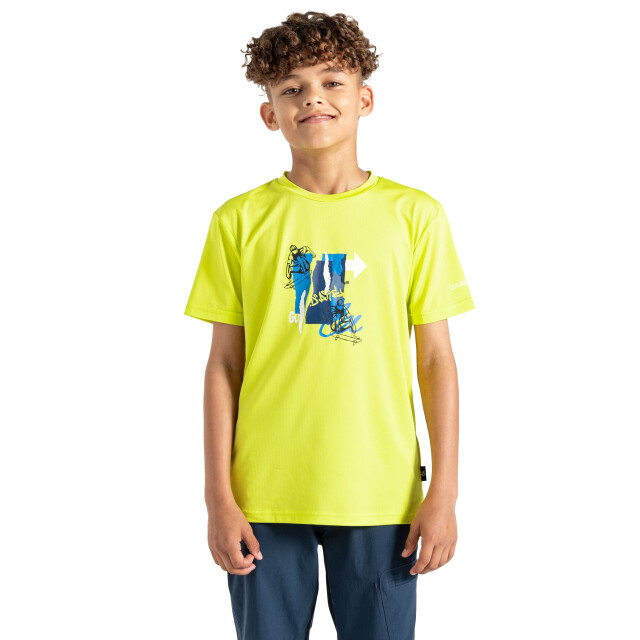 Dare2b Kinderen/kinderen amuse ii skateboard t-shirt UTRG11049_neonspring large