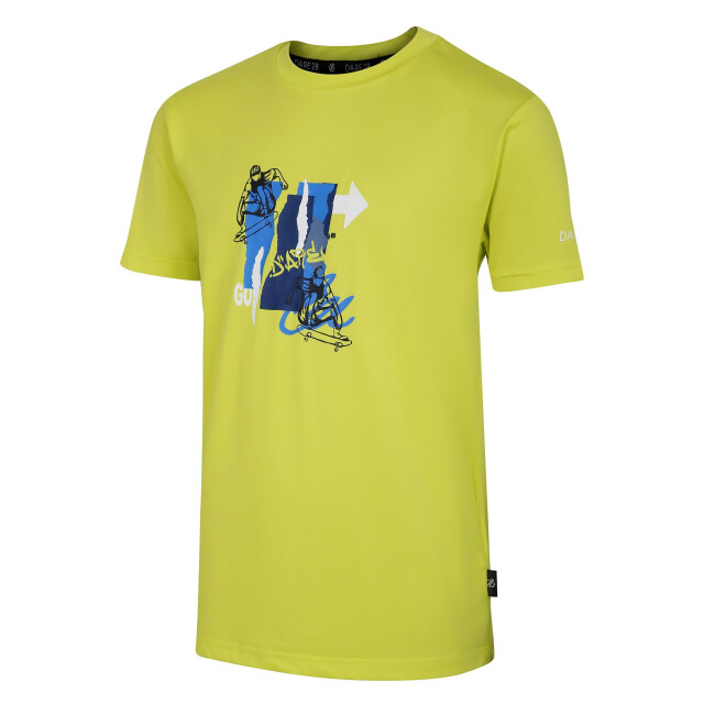 Dare2b Kinderen/kinderen amuse ii skateboard t-shirt UTRG11049_neonspring large