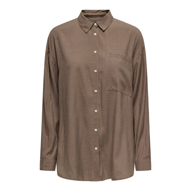 Only Onlmaggie l/s check shirt wvn 15344363 large