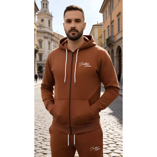 Indigo Denim Denim joggingpak heren rood ID074 large