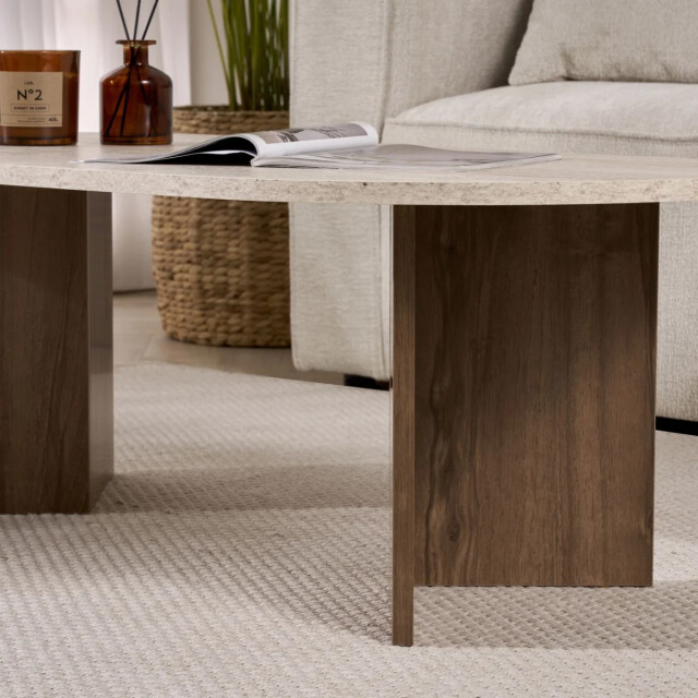 CaliCosy Ovale salontafel l119 cm iris 3484127 large