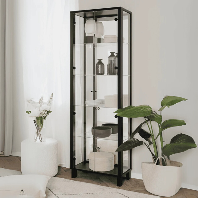 CaliCosy Vitrinekast met 2 deuren en 4 glazen planken l62 x h189 cm albi 3438069 large