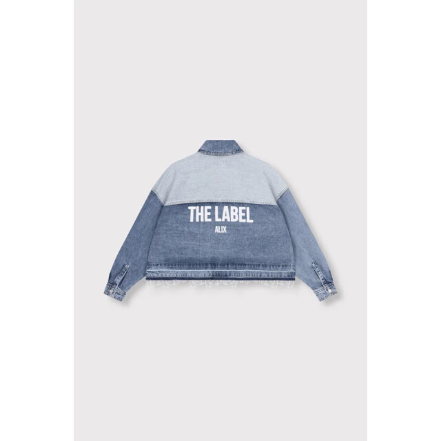 Alix The Label Ladies woven mix denim blouse - Ladies woven mix denim blouse - Alix The Label large