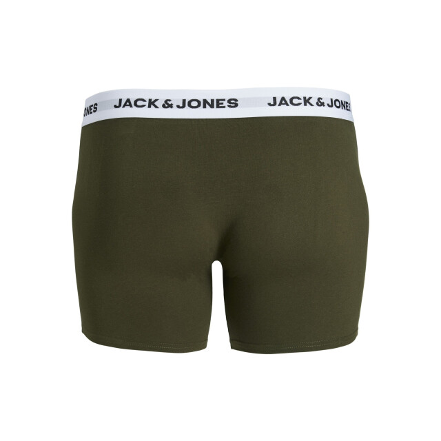 Jack & Jones Heren plus size boxershorts trunks jacbasic 5-pack multicolor 12222819-Forest Night large