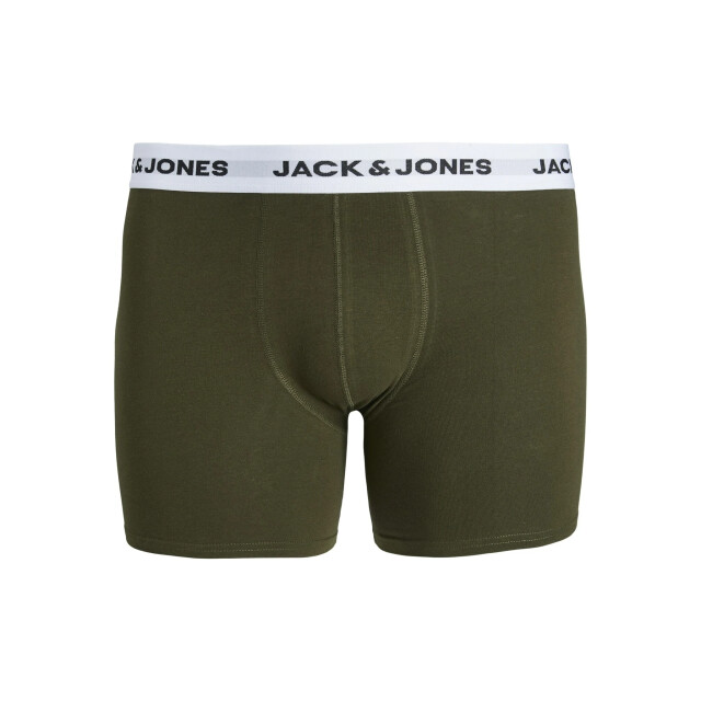 Jack & Jones Heren plus size boxershorts trunks jacbasic 5-pack multicolor 12222819-Forest Night large
