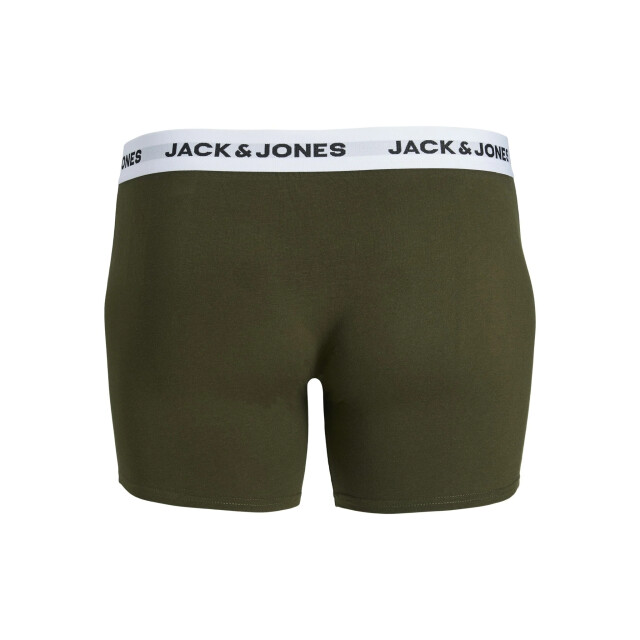 Jack & Jones Heren plus size boxershorts trunks jacbasic 5-pack multicolor 12222819-Forest Night large