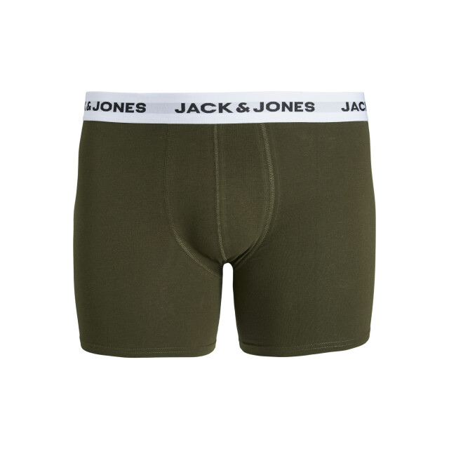 Jack & Jones Heren plus size boxershorts trunks jacbasic 5-pack multicolor 12222819-Forest Night large