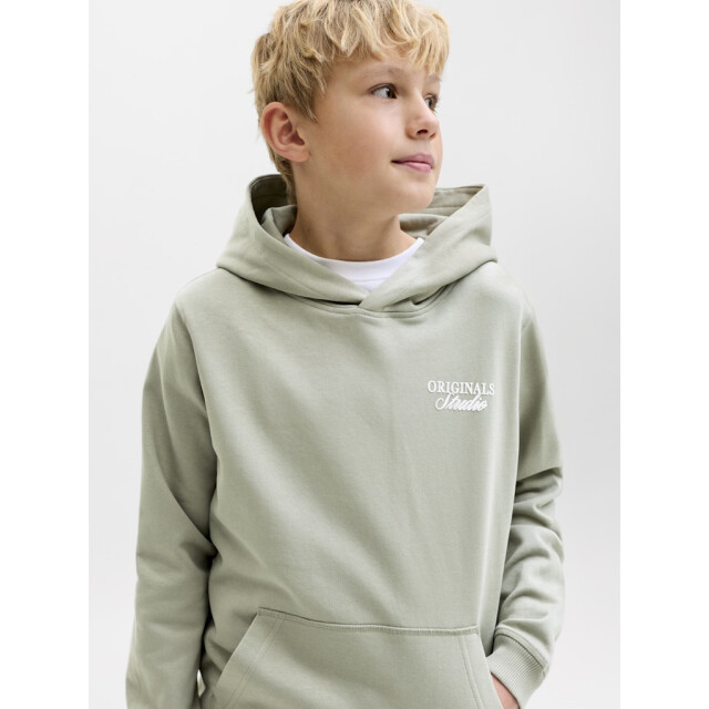 Jack & Jones Jornorrebro typo back sweat hood sn jnr olijf 3209.22.0008 large