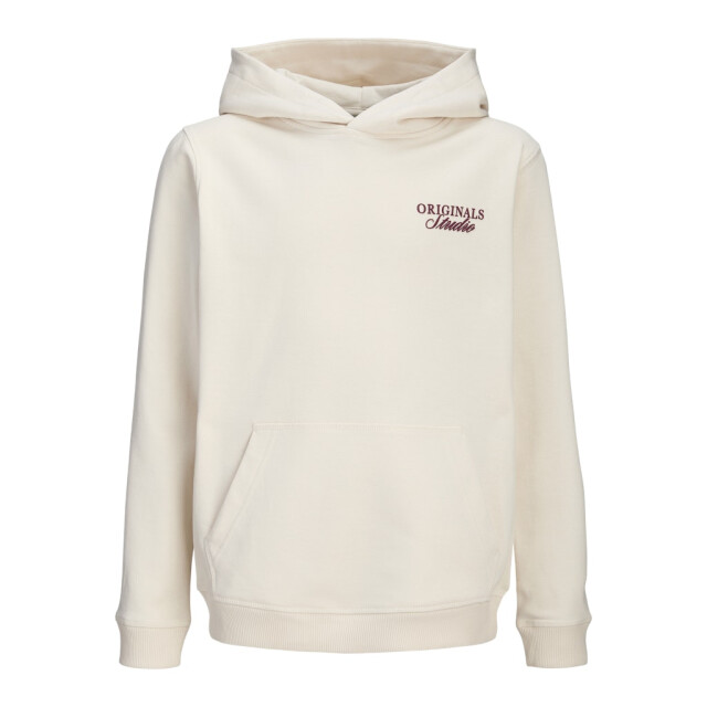 Jack & Jones Jornorrebro typo back sweat hood sn jnr off-white 3209.02.0004 large