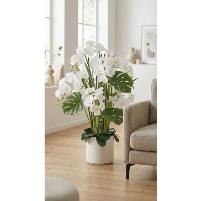 Kopu ® phalaenopsis xl kunstorchidee 120 cm real touch - 3485221 large