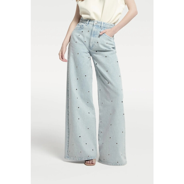 Homage to Denim H-cs26m02 palazzo jeans with eyelets H-CS26M02 Palazzo jeans with eyelets large