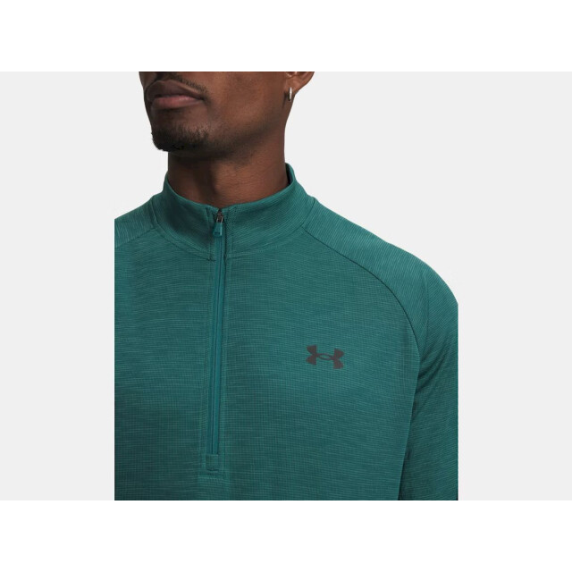 Under Armour ua tech textured 1/2 zip-grn training sweater heren - 074476_300-L large
