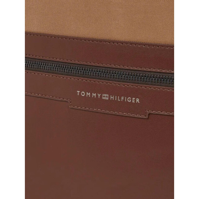 Tommy Hilfiger Rugzak van rundleer UTNA1249_brown large