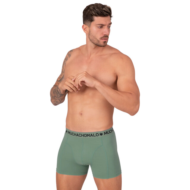 Muchachomalo Heren 2-pack boxershorts effen SOLID1010-578 large