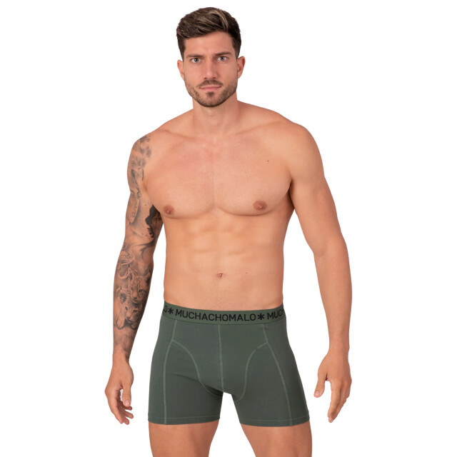 Muchachomalo Heren 2-pack boxershorts effen SOLID1010-578 large
