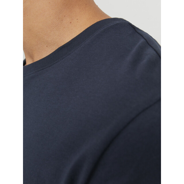 Jack & Jones Basic heren t-shirt jjeorganic ronde hals donker 12156101-Navy Blazer large