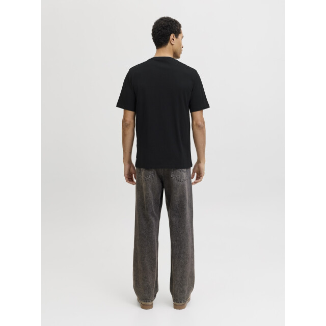 Jack & Jones Basic heren t-shirt jjeorganic ronde hals 12156101-Black large