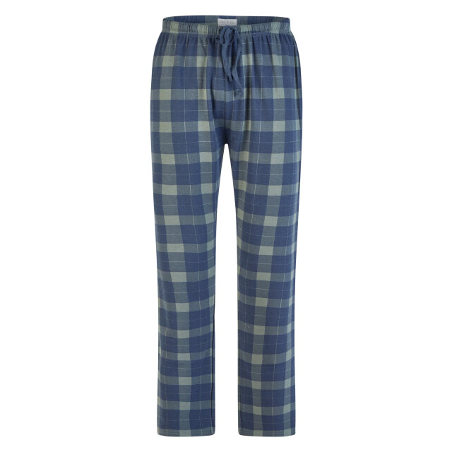 Phil & Co Heren winter pyjama set lang interlock donkerblauw geruit PH-6161-02 large