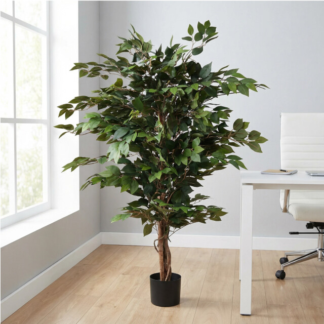 Kopu ® kunstplant ficus benjamina 120 cm in zwarte pot 1260 bladeren 2612761 large