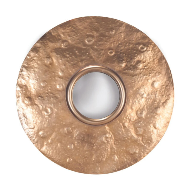 Signature Ronde wandspiegel van verguld metaal 97 cm lunaire 3486477 large