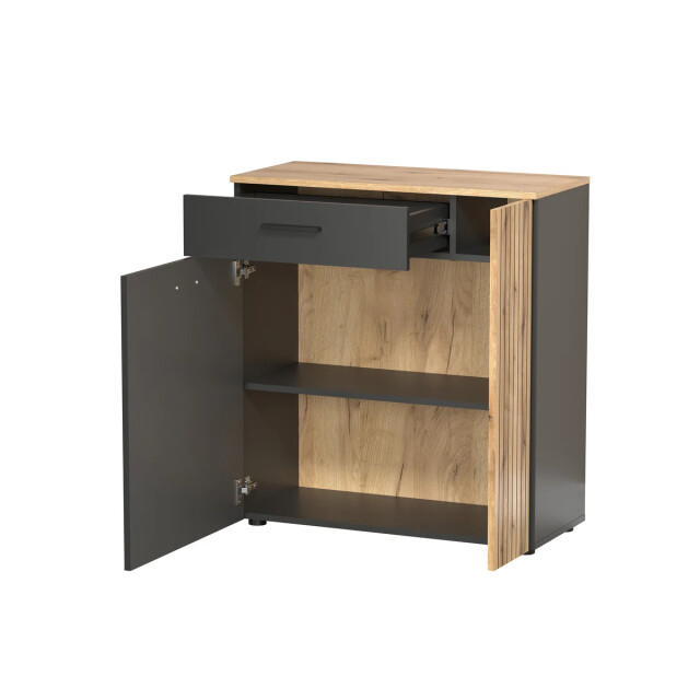 CaliCosy Hoog dressoir met 2 deuren en 1 lade l80 cm esteban 3486476 large